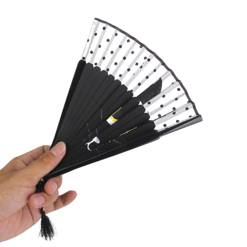 Cat Chinese Cartoon Silk Fashionable Japan style Hand Fans Popular Lovely Kitty fan Handheld Folding Women Girls show Fans