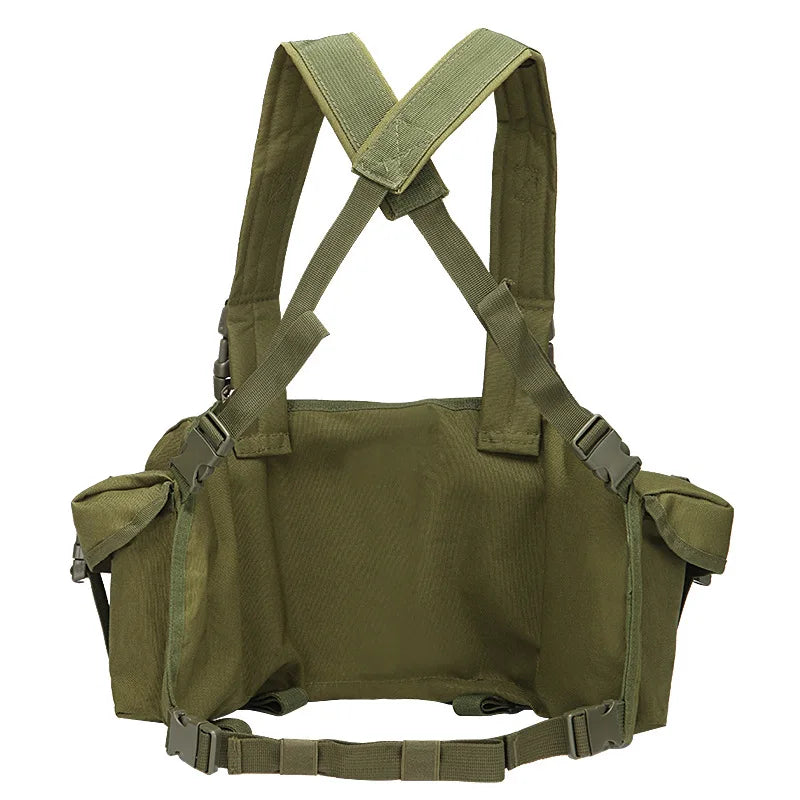 Tactical Vest MOLLE CS Training Equipment Hunting Chest Vest Security Quick Release AK Belly Pocket Vest Hunting Equipment
