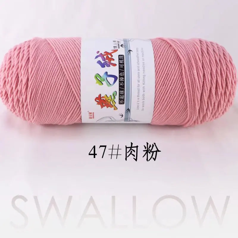 1Pc 200g Milk Cotton yarn for hand knitting Acrylic Crocheting Thread Yarn Crochet Doll sweater bag blanket slipper