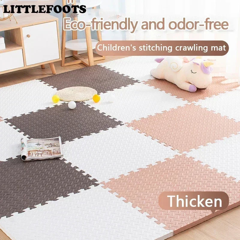 4-16PCS Interlocking Baby Play Mat Thick Soft Carpet Floor Mat Children Room Activities Mat For Baby Kids Carpet Mats Foam Rug