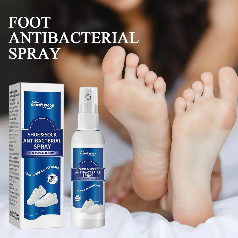 60ml Antibacterial Spray for Shoe Foot Odor Shoes Stink Freshener Socks Odor Remover Spray Refresh Antiperspirant Health Care