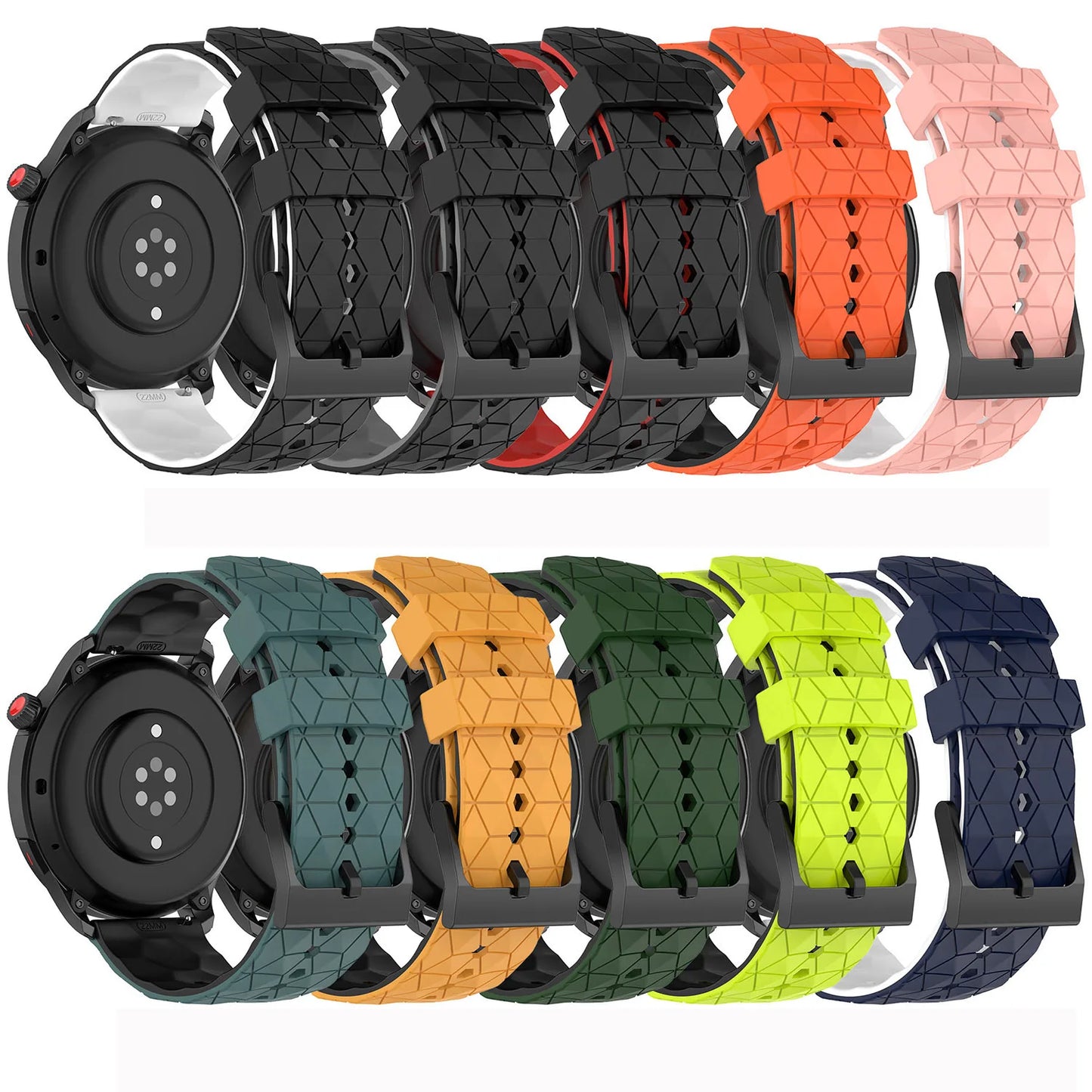 For Huawei Watch GT 6 5 4 3 2 46mm 42mm Watchband 22mm 20mm Silicone Replacement Bracelet For Huawei GT6 GT5 GT3 GT2 Pro 46 Band