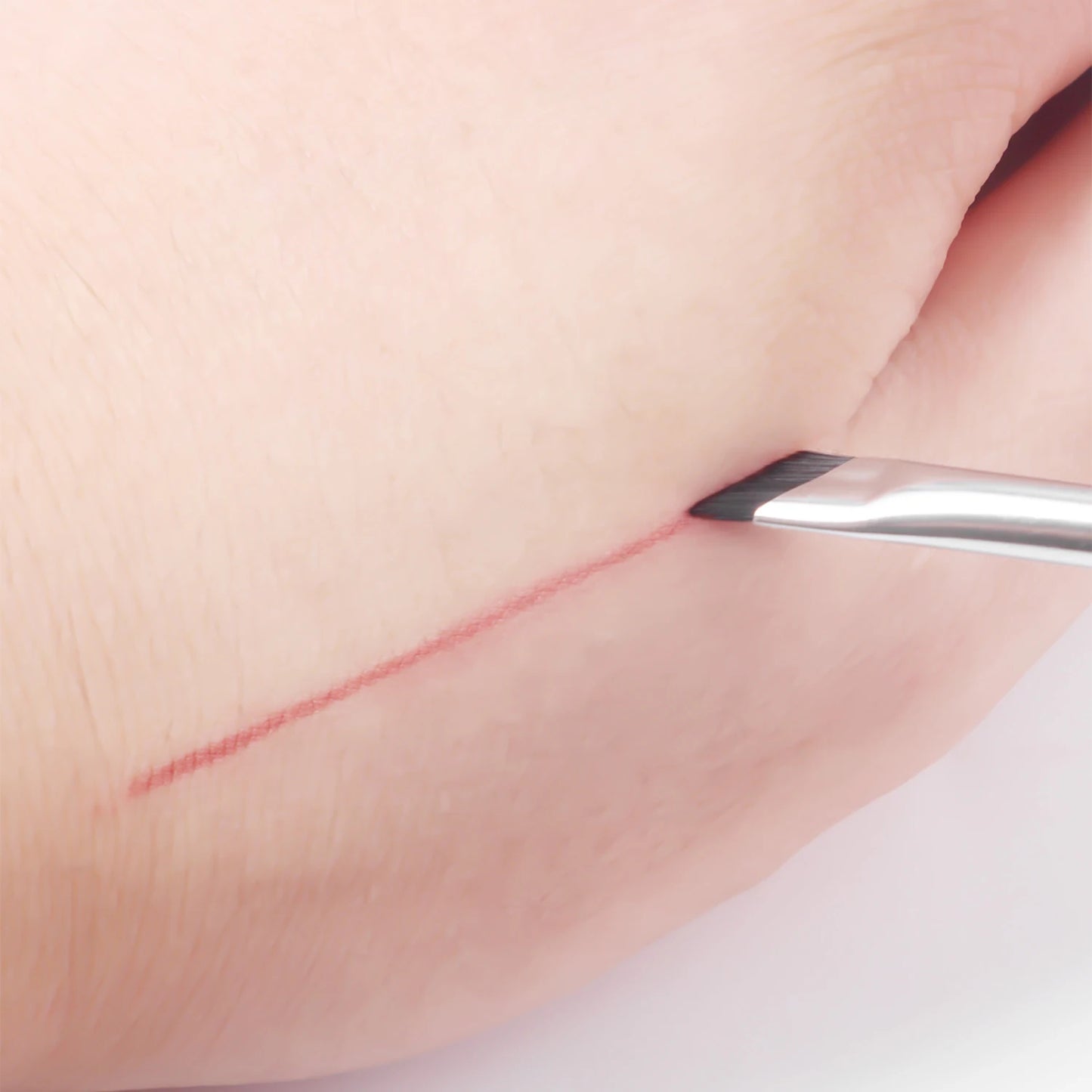 2Pcs Upgrade Blade Eyeliner Brush Ultra Thin Fine Angle Flat Eyebrow Brush Under The Eyes Place Precise Detail Brush