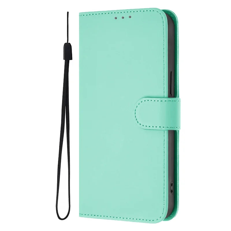 For Funda Tecno Camon 50 Pro 4G Case Candy Solid Color Flip Cover on for Tecno Camon 50 pro 4G CN5c Leather Phone Case Coque
