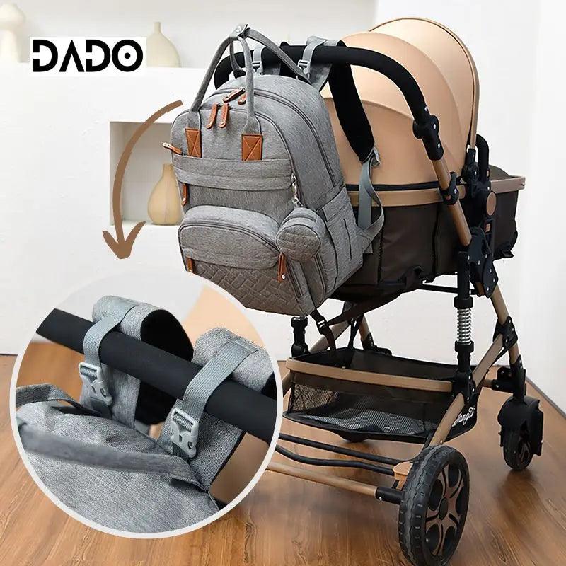 Diaper Bag Backpack Baby Essentials Travel Tote Multifunction Waterproof with Changing Station Pad Stroller Straps Big for Mommy