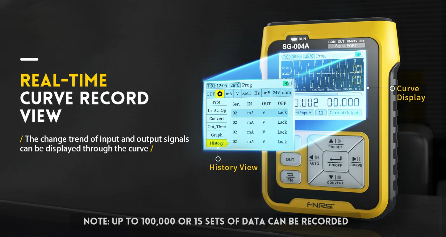 FNIRSI SG-002 Digital 4-20mA 0-10V Voltage Gerador de sinal Current Transmitter Professional Electronic Measuring Instruments