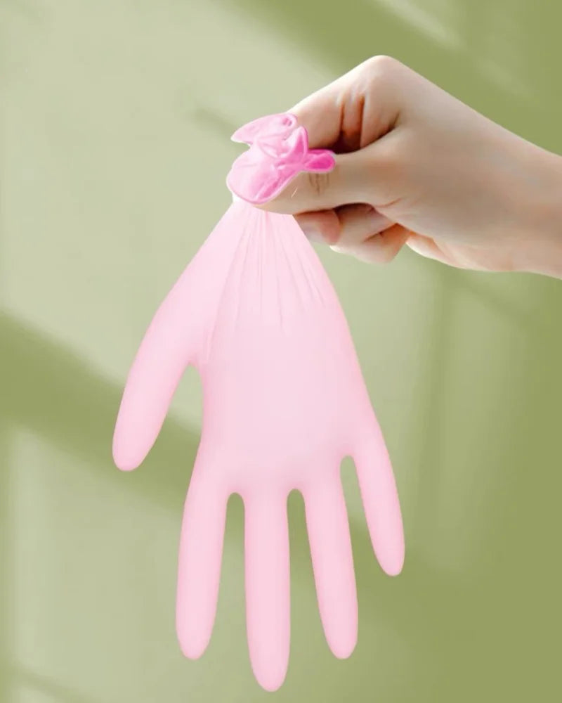 Kids Disposable Nitrile Gloves 5-15 Years Powder Free Students Children Gloves for Crafting Painting Gardening Cleaning­ Gloves