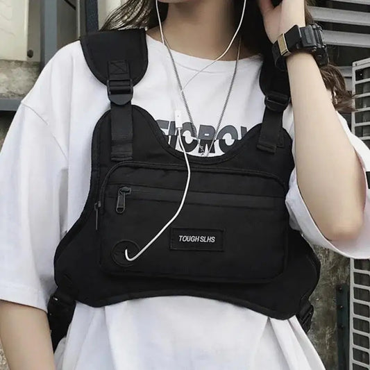 Tactical Vest Chest Bag Hip Hop Streetwear Fashion Large Capacity Functional Waist Sports Casual Oxford For Men Women Hot Sale