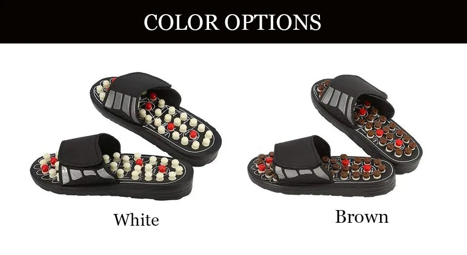 Acupoint Massage Slippers Therapy Massager Shoes For Feet Unisex Home Flip Flop Health Care Medical Rotating Foot Massager Shoes