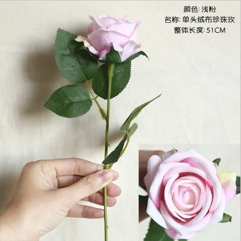 Artificial Flower silk Rose Valentine's Home vase Decor Wedding bridal bouquet Outdoor Garden bonsai arch Holiday Party Diy gift
