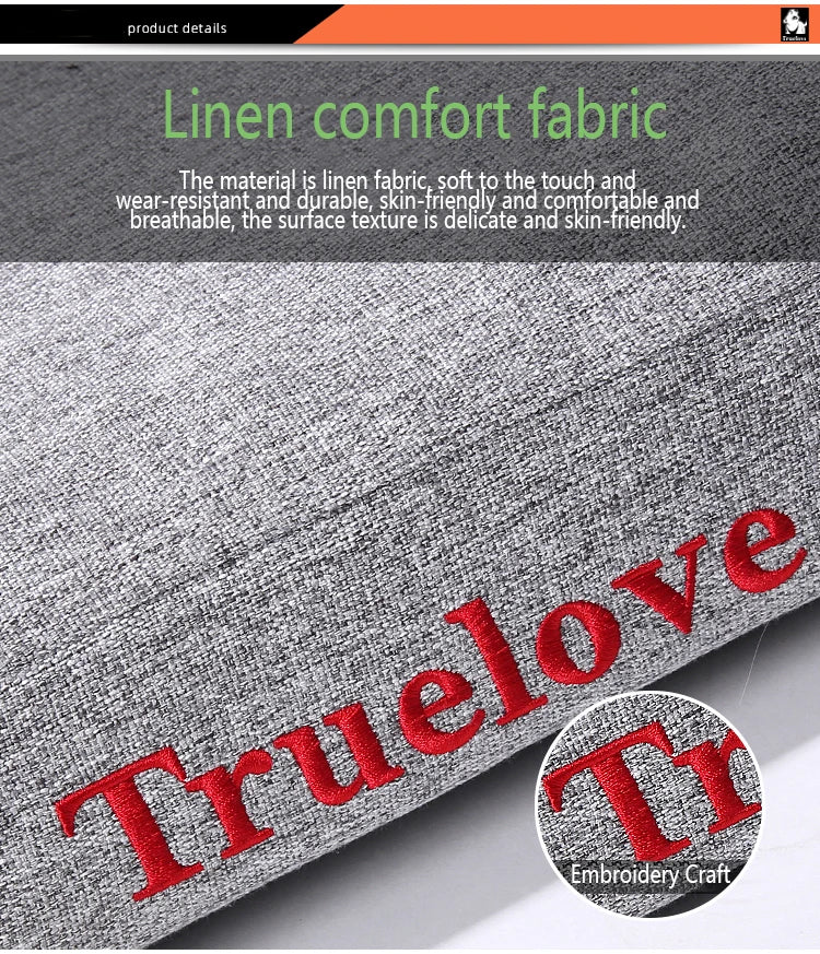 TRUELOVE Pet Bed TLX1211Pet Comfort Mattress Hidden Zipper For Easy Removal Linen Comfort Fabric High-density memory foam pillow