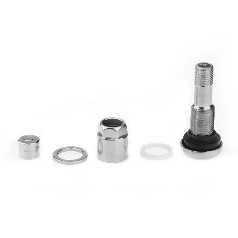 4Pcs Bolt-in Stainless Car Motorcycle Wheel Tyre Tire Valve Stems with Dust Caps