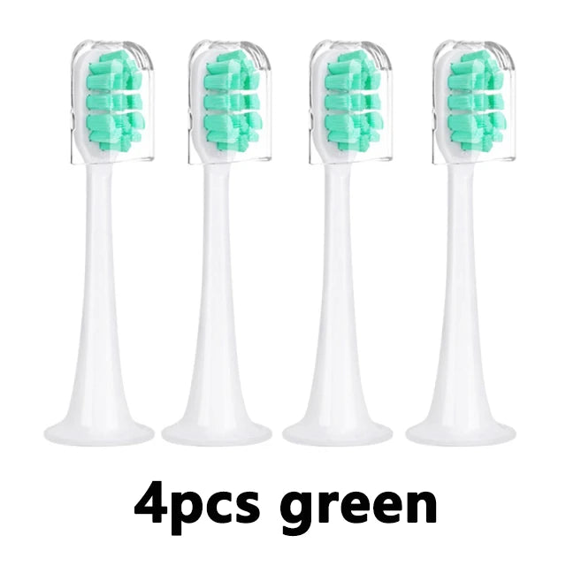 4pcs Replacement Brush Heads For Xiaomi Mijia T300 T301 T500 Sonic Electric Toothbrush Head DuPont Soft Bristle Nozzles