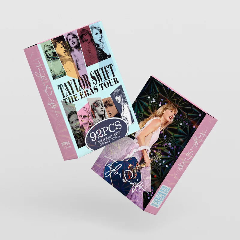 60+32Pcs/Set Taylor Photo Card European American Star Album Small Card Double-sided LOMO Card Fan Collection Card Book
