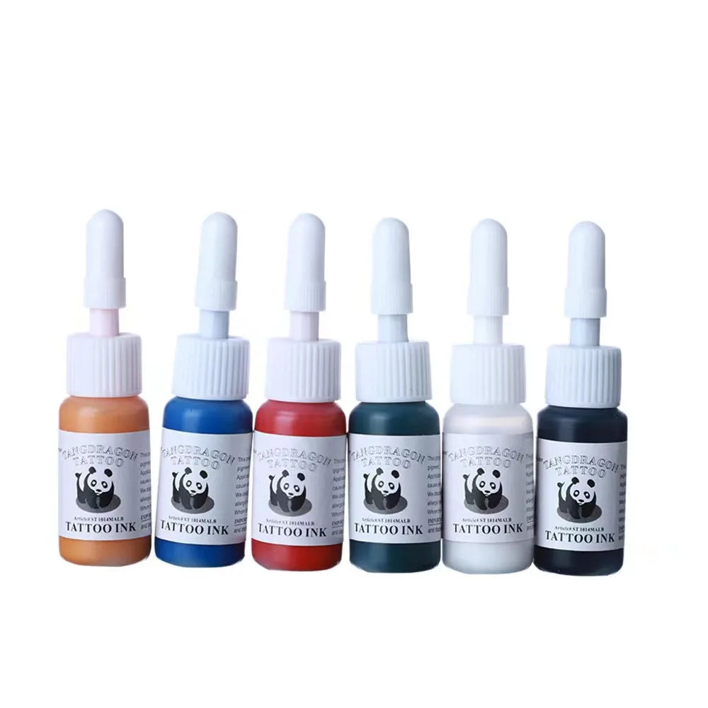 6/8/10 color ，Professional tattoo ink set,  tattoo consumables, long lasting, painting, body art supplies