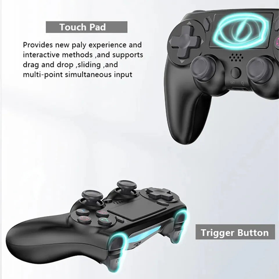 GAMINJA Wireless Gamepad with Six Axis Gyros Dual Vibration Game Controller For PS4 PS3 Game Console Windows 7 8 10 PC Joystick