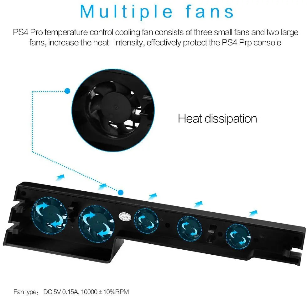 Cooling Fan Cooler DC 5V For Sony PS4 Pro Slim Game Console Playstation Play Station PS 4 Refrigerator USB Ventilator Portable