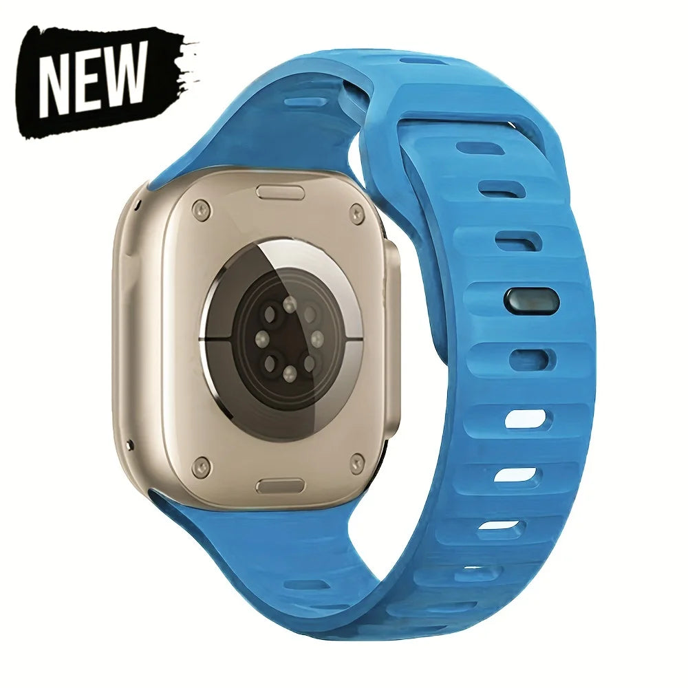 Silicone Sport Strap For Apple Watch Band Ultra2 49mm 45mm 40mm 44mm 42mm 46mm 41mm Correa Bracelet iWatch Series 10 9 8 7 6 5 4