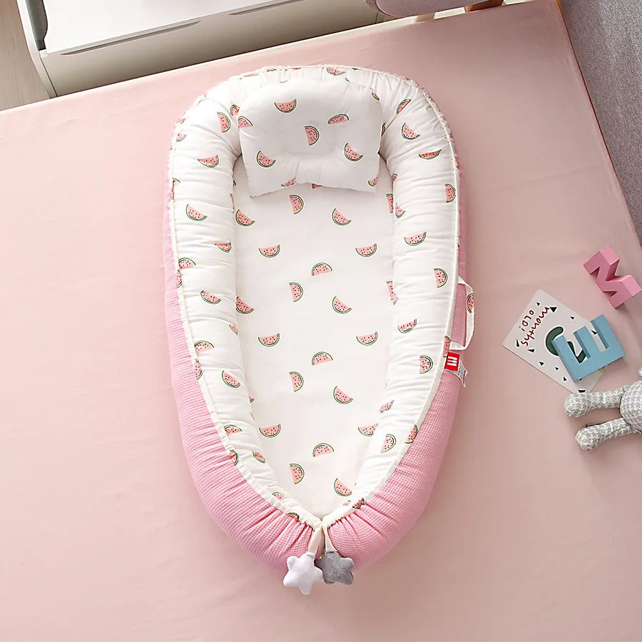 2025 Breathable Detachable and Washable Portable Baby Bassinet - Bionic Travel Crib