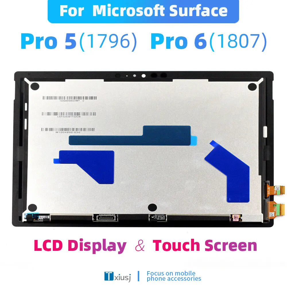 12.3" Pro5 LCD For Microsoft Surface Pro 5 1796 LCD Display Touch Screen Digitizer Assembly Small Board LP123WQ1 Tools