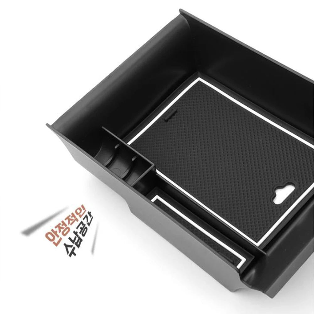 For Genesis GV60 Central Armrest Organizer Tray Car Multi-purpose Storage Box Car Stowing Tidying