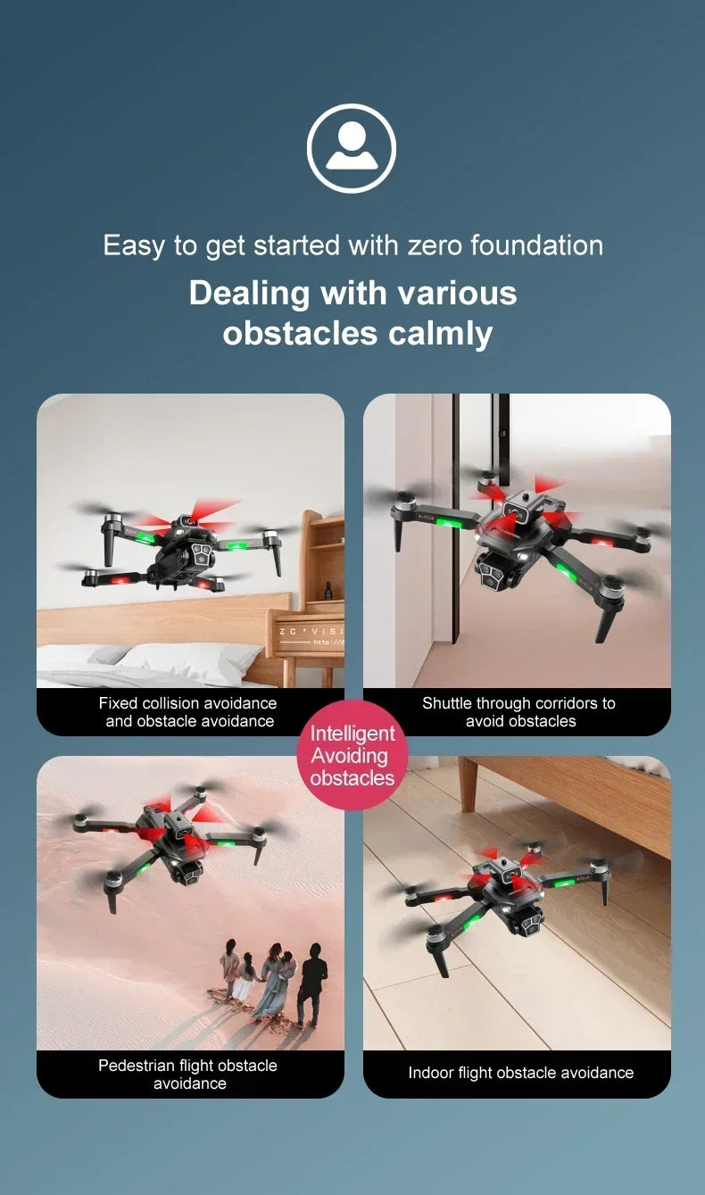 M1S Drone 8K Professional Triple Camera Obstacle Avoidance Aerial Foldable RC Quadcopter Drone Brushless Motor