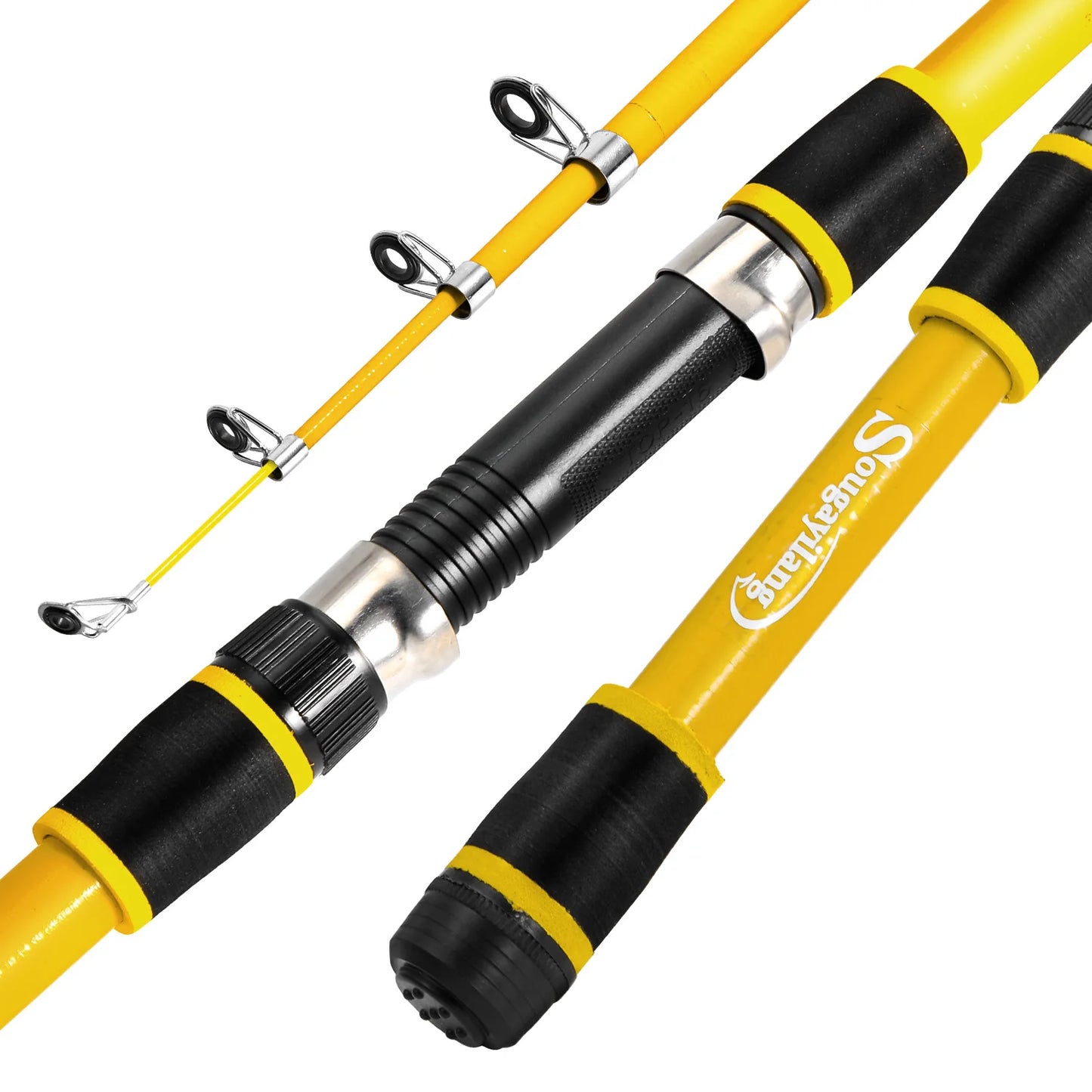 Sougayilang 1.8M Spinning Fishing Rod M Power Telescopic Children Fishing Telescopic Rock Fishing Pole Carp Feeder Surf Beginner