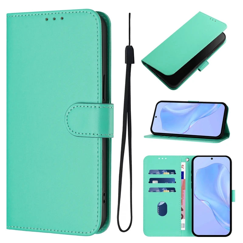 For Funda Tecno Camon 50 Pro 4G Case Candy Solid Color Flip Cover on for Tecno Camon 50 pro 4G CN5c Leather Phone Case Coque