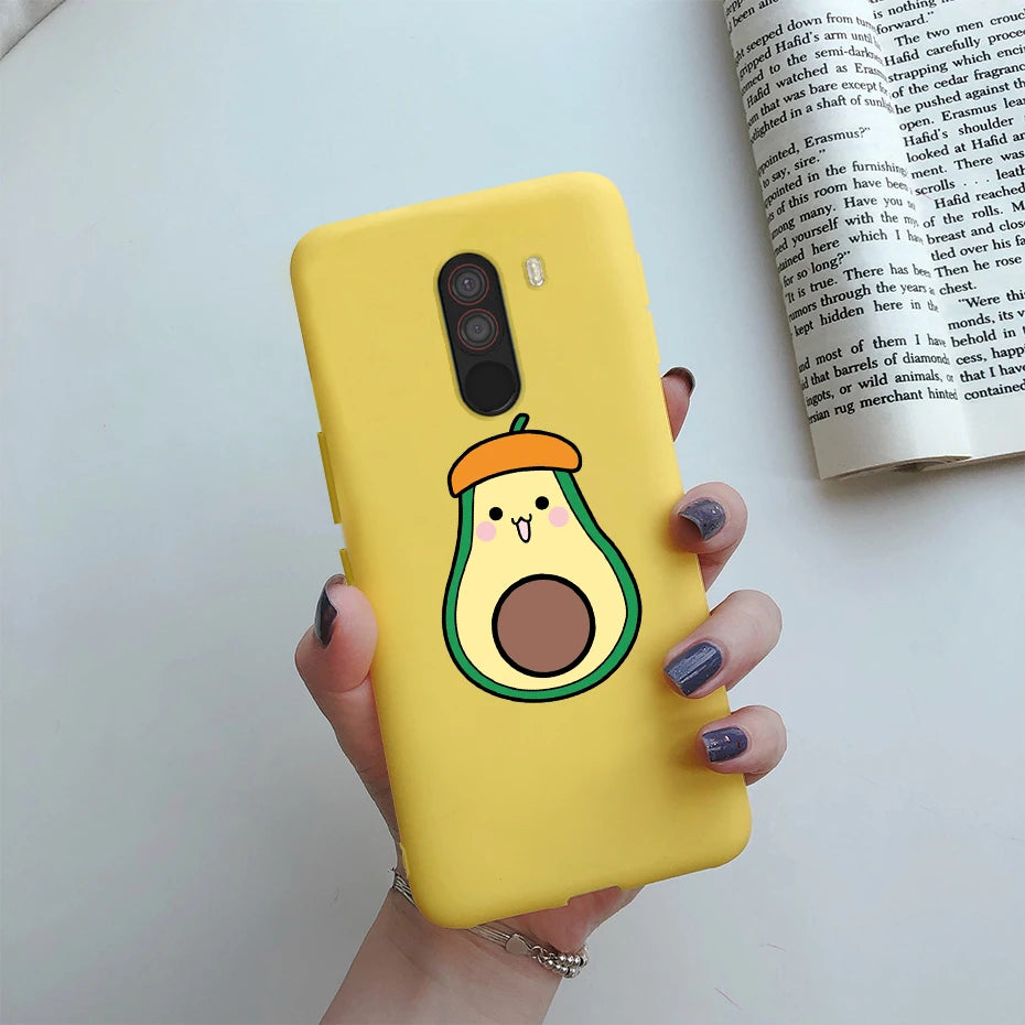 For xiaomi Pocophone F1 Case Poco F1 Cute Cat Cartoon Cover Silicone Soft TPU Phone Case For xiaomi Pocophone F1 Global F 1 Case