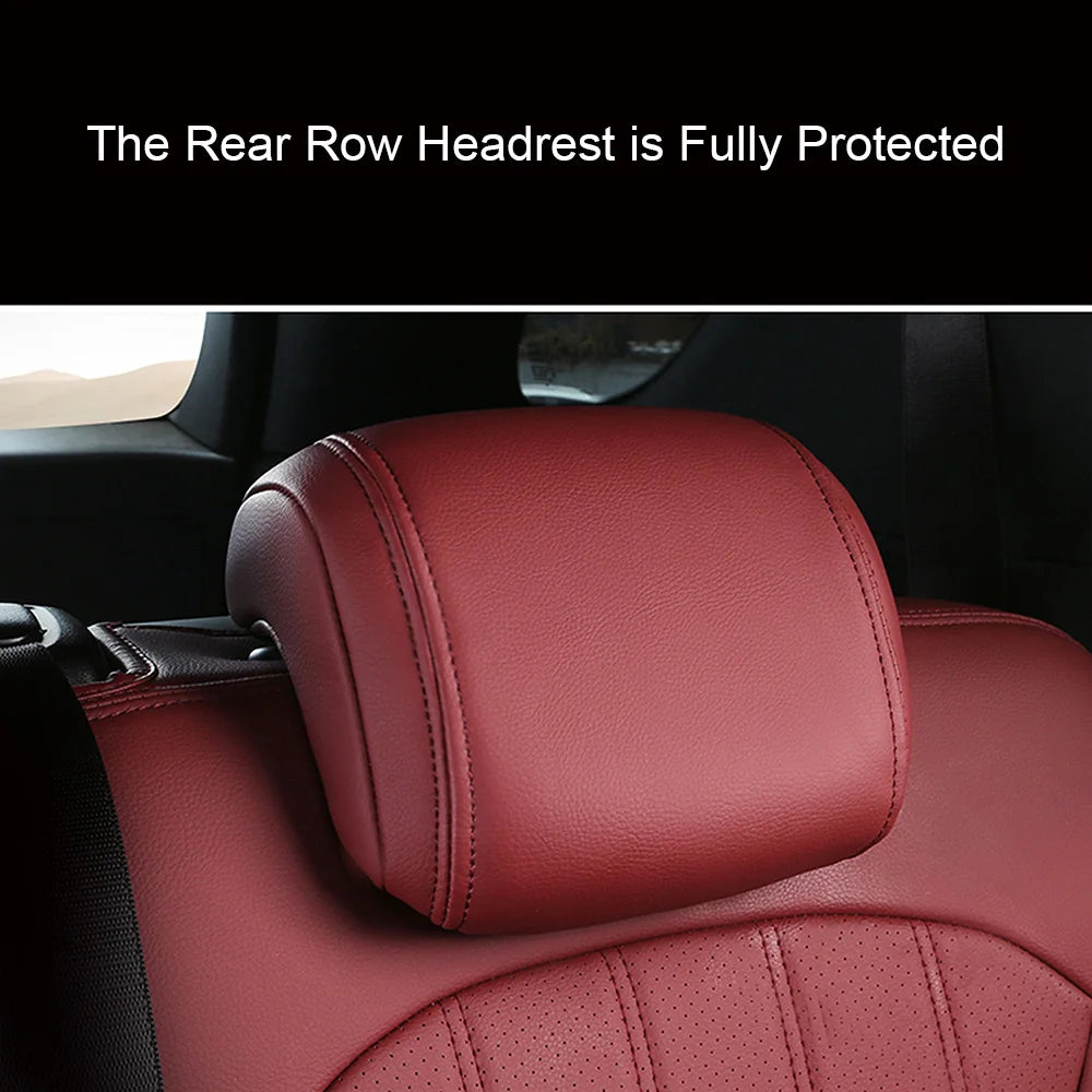 For Land Rover Range Rover Velar 2017 2018 2019 2020 Faux Leather Custom Car Seat Covers Full Set Interior Protector Accessories