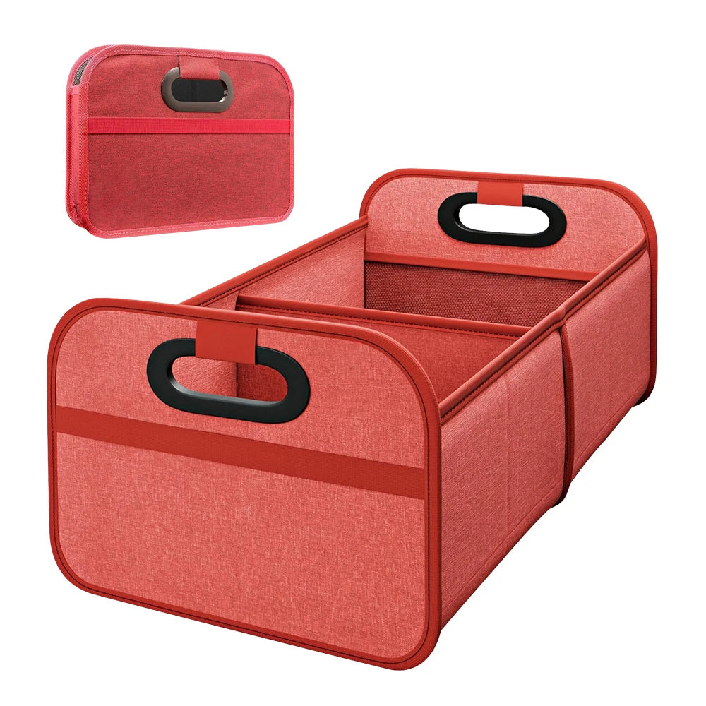Trunk Organizer for suv, Foldable portable car storage box for camping outdoor storeroom,space saving multi functional