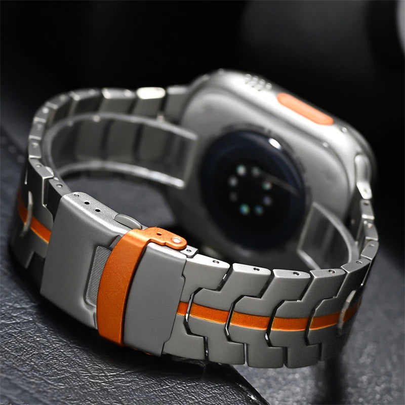 Stainless Steel Strap For Apple Watch Series 11 10 9 8 SE 3 46mm 45mm 42mm 44mm Metal Bracelet Band For iWatch Ultra 3/2/1 49mm