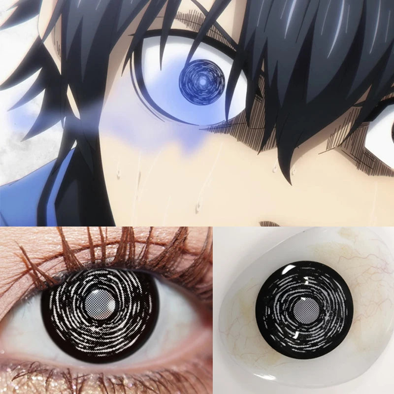 1pair Genshin Arlecchino Cosplay Color Contact Lenses Halloween Scary lens Softlens