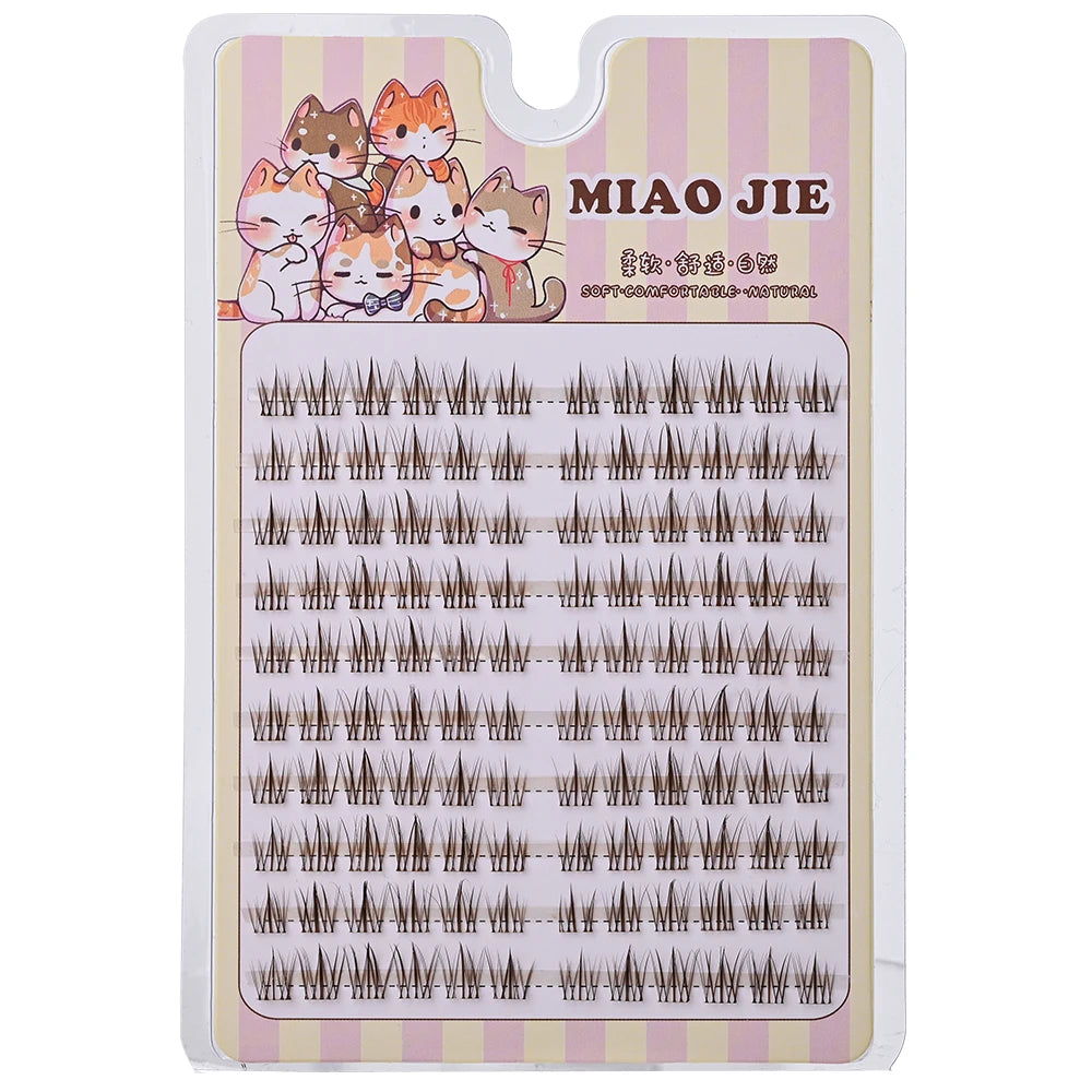 MIAOJIE Fashion Sunflower False Eyelashes Natural Simulation Fairy Cos Mink Eyelashes Extension Diy Makeup Individual Segmented