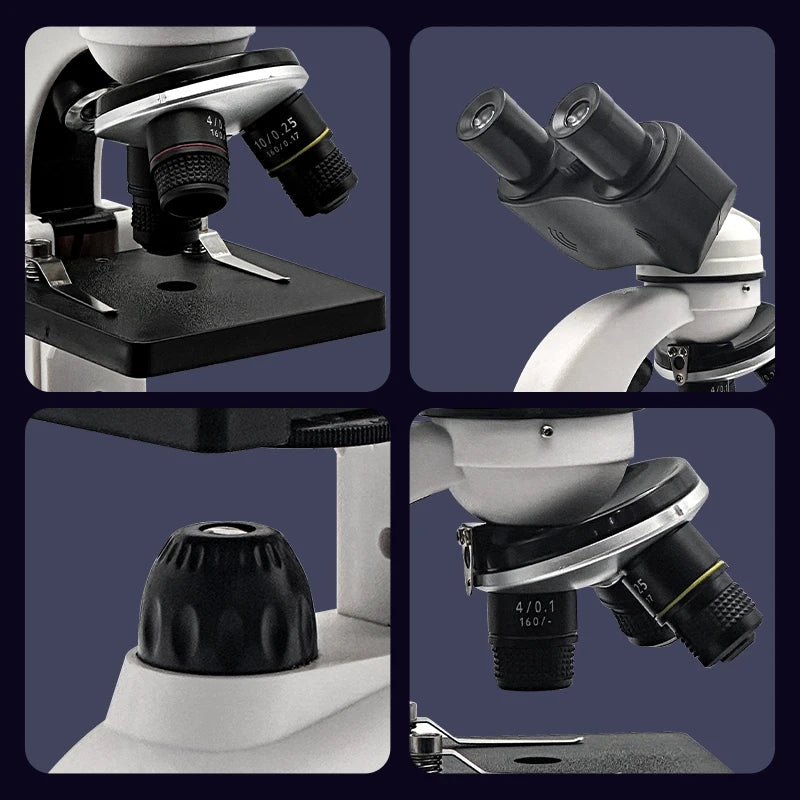 Binocular high definition high power microscope textbook for students Biochemistry Lab Light microscope for children junior high