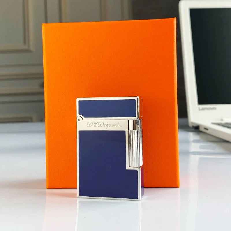 Commemorative Edition Luxury Butane Lighter Single & Double Flame Ping Sound Natural Paint Cigarette Smoker 16084