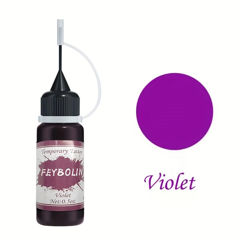 Colorful Tattoo Juice Paste,Easy-to-Use Henna Tattoo For Body Paint DIY Tattoos Temp, DIY Fake Tattoo Semi Permanent For Women