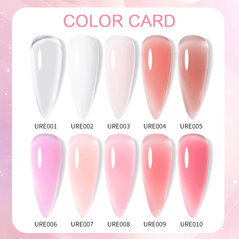 UR SUGAR 7ml Extension Gel White Pink Nude Semi Permanent Acrylic Extension Nail Art Hybrid Varnish UV Led Hard Gel Nail Polish