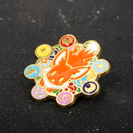 Animation Pokemon Brooch Monster Eevee Brooch Enamel Pin Badge Clothing Badge Decoration Jewelry Accessories Gifts