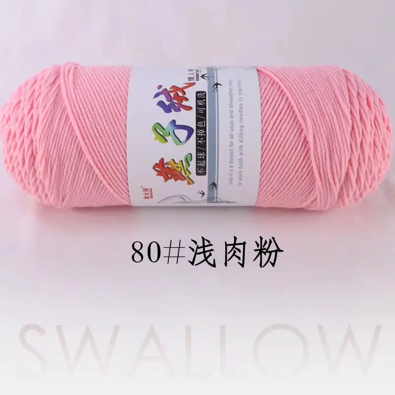 1Pc 200g Milk Cotton yarn for hand knitting Acrylic Crocheting Thread Yarn Crochet Doll sweater bag blanket slipper