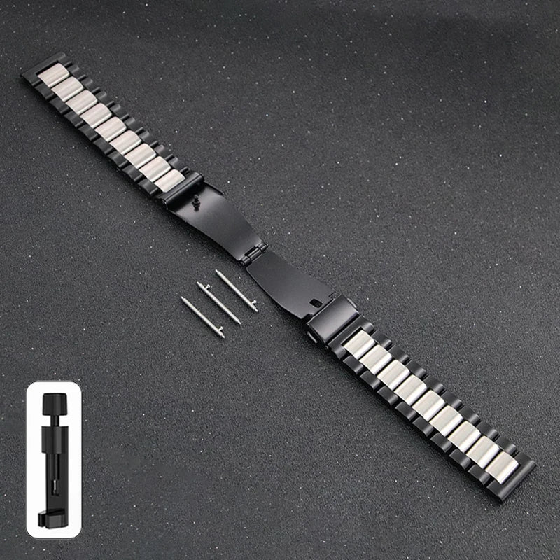 20mm 22mm 18mm 24mm Stainless Steel Strap for Samsung Galaxy Watch 6Classic 6 5 4 5Pro 40mm 44mm 43mm 47mm Gear S3 for Huawei GT