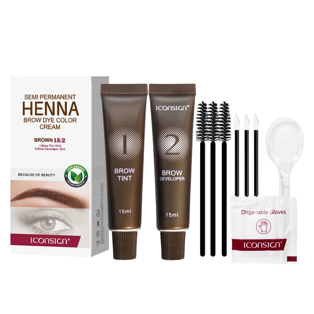 ICONSIGN Lash Lift Kit,Eyelash Perm Kit,Lash Lift and Tint Kit Professional Eyebrows Dye Lash Extension Set Semi-Permanent