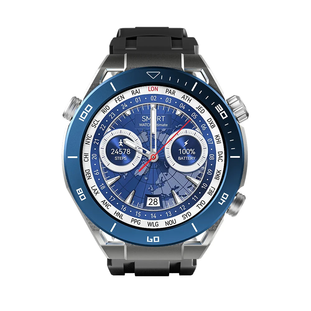 New Sports Smart Round Watch Bluetooth Call Compass Information Reminder Sleep Monitoring For Men Women Android IOS Smartwatch