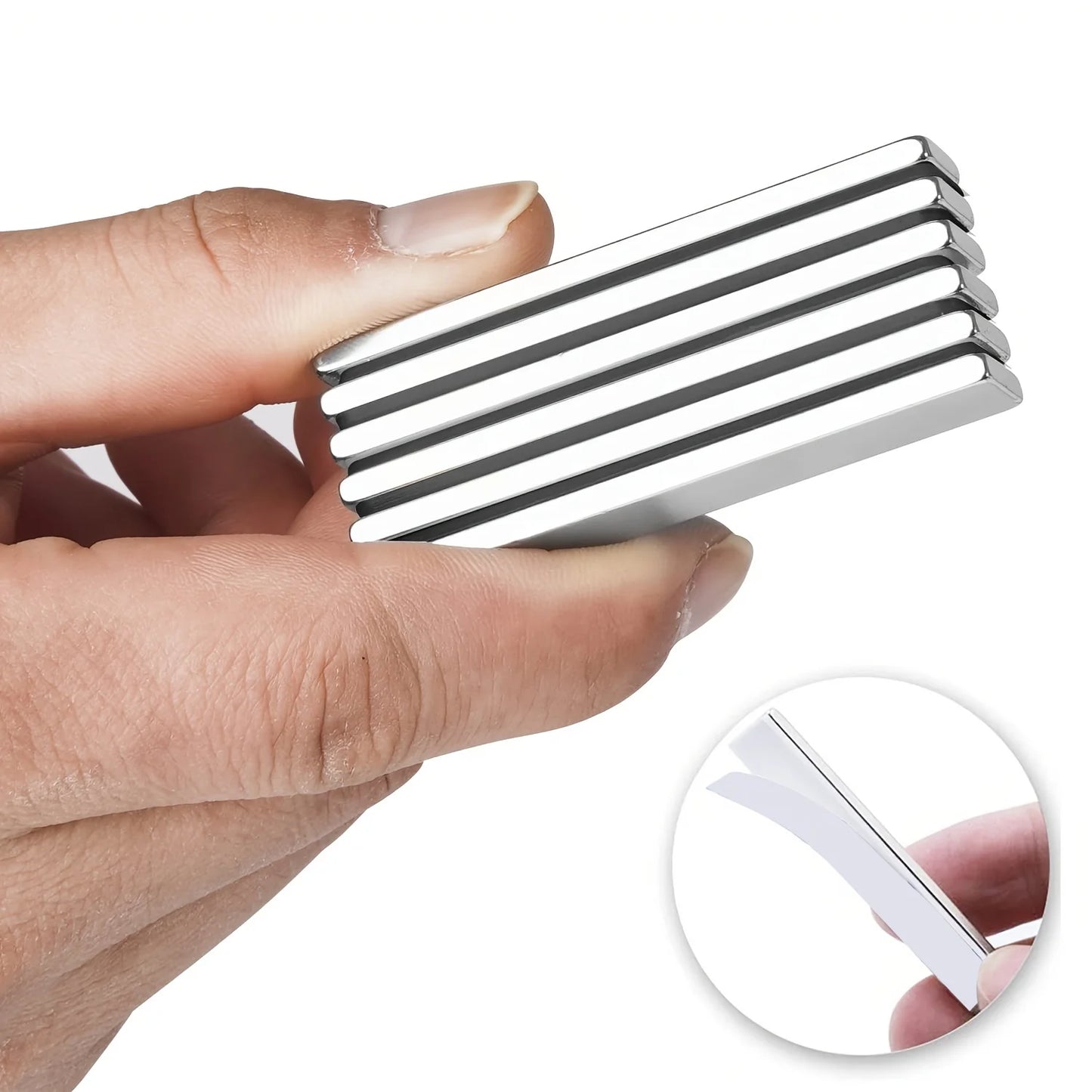 60X10X3mm Powerful Rare Earth Neodymium with Double,Sided Adhesive For Suitable for DIY Projects & Crafts