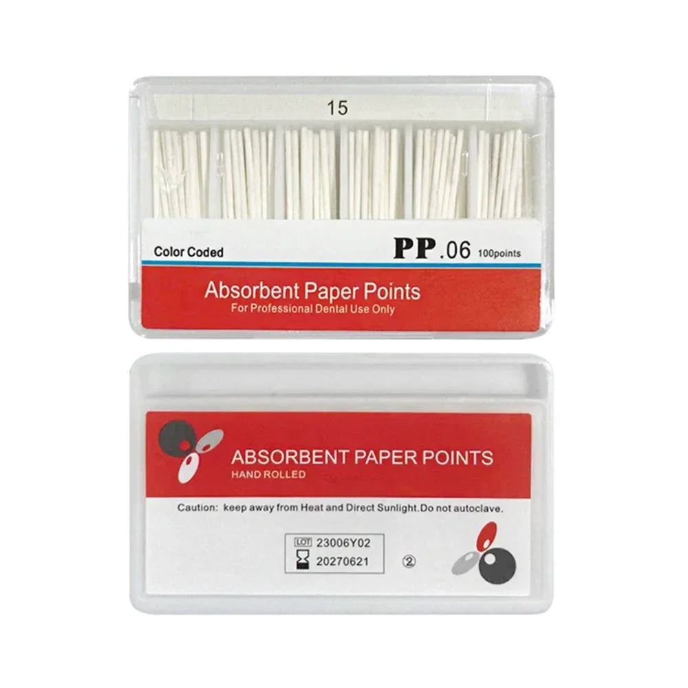 Dental Absorbent Paper Points Moisture Absorbing Paper Tips Taper 0.02 0.04 0.06 F1 F2 F3 Dental Clinics Consumables