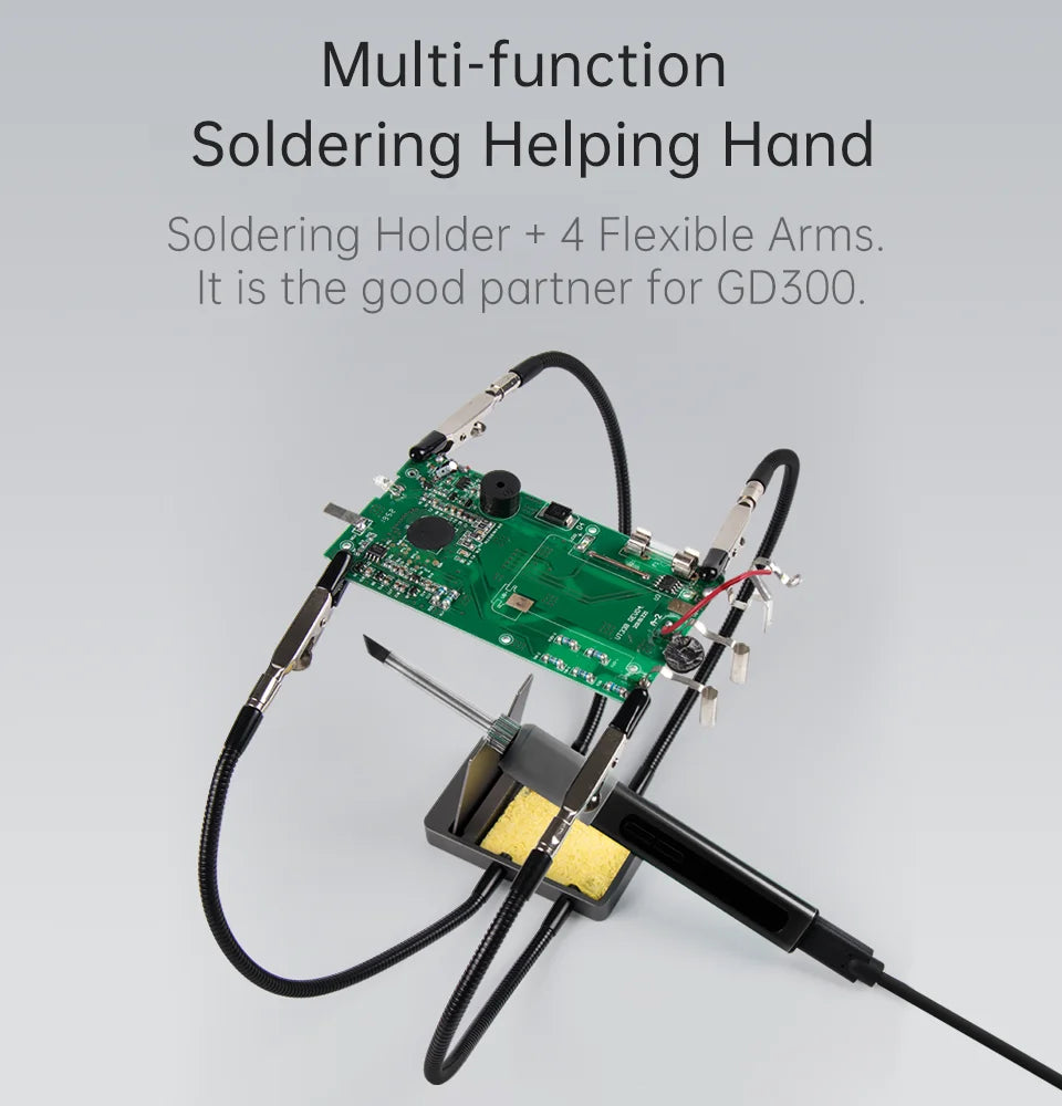 GVDA Smart Electric Soldering Iron 65W Adjustable Constant Temperature Fast Heat Portable Soldering Iron Station Kits with Tips