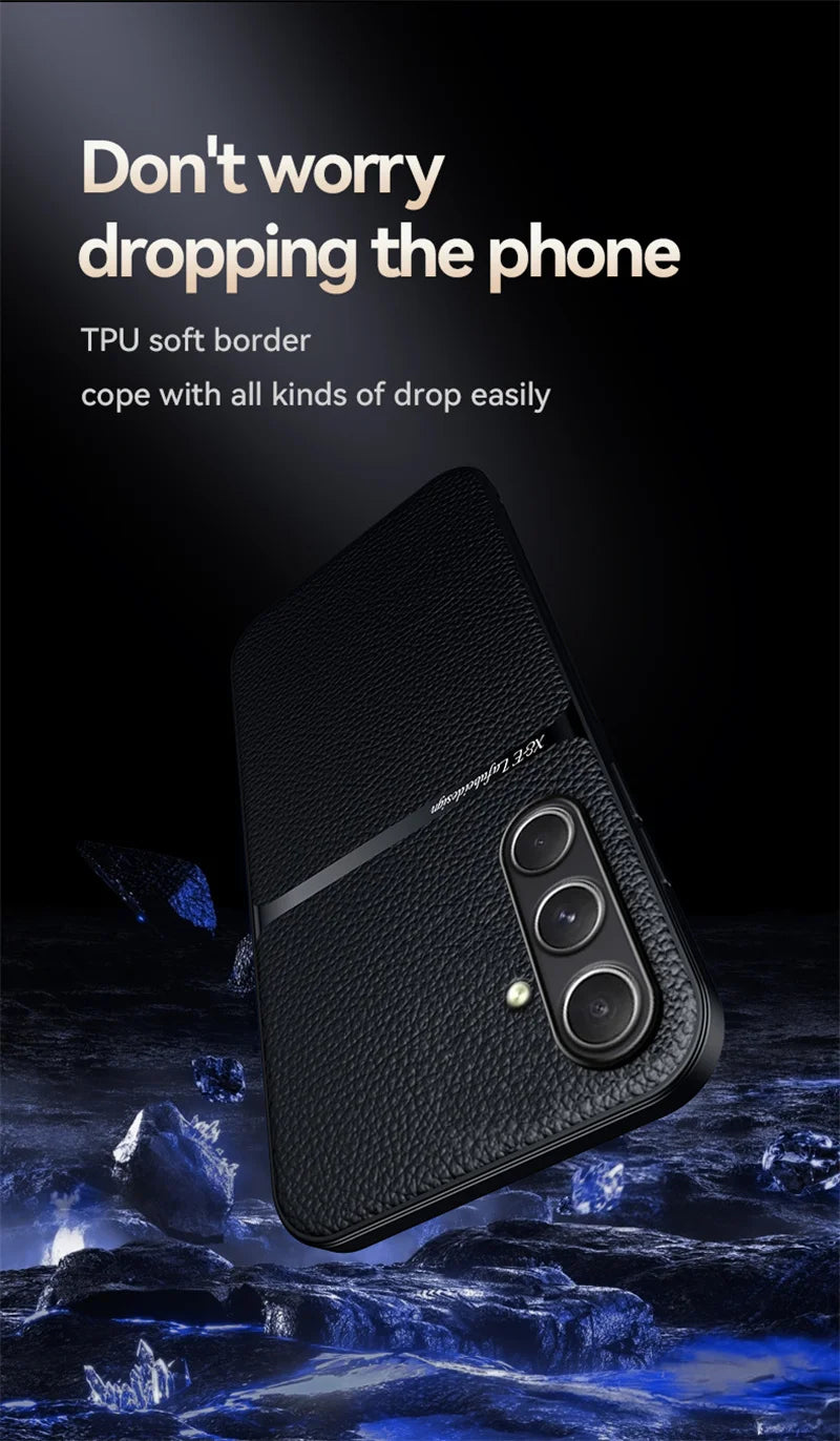 PU Leather Magnetic Case for Samsung Galaxy M35 A16 A36 A56 A15 5G A25 A35 A55 Protective Cover Hard Shell Coque Fundas