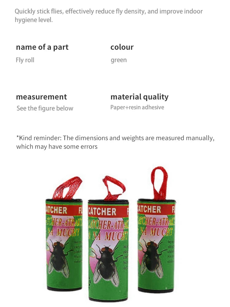 5-sheet green fly roll fly tape fly sticky strip fly paper fly sticky strip fly sticky tape