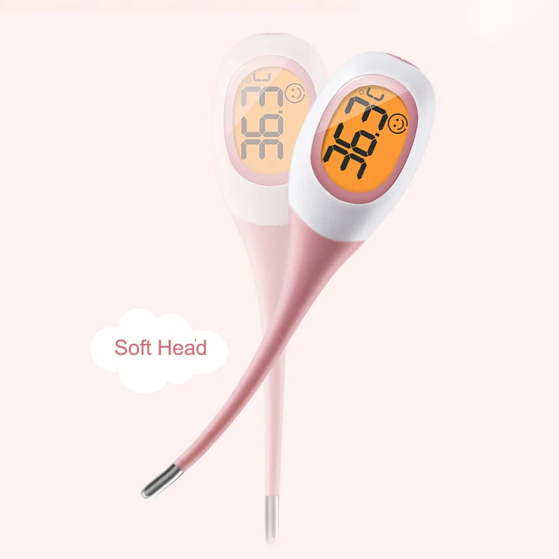8 Seconds Backlit Fever Thermometer Medical Household Digital LCD Medical Fast Measure Kids Baby Child Adult Body Soft