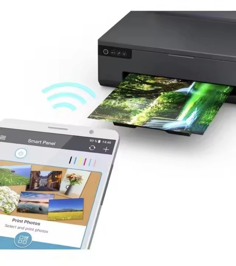 6 color XP600 head WIFI A4 automatic Desktop PVC ID card sublimation transfer inkjet printer for EPSON L805/L8058 - New arrival!